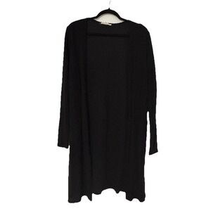 Women's Long Cardigan Molly Green Knit Black Size Small